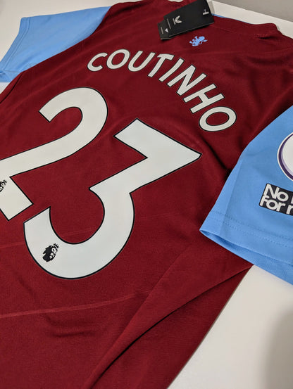 Aston Villa #23 Coutinho 2022-2023 Home Jersey